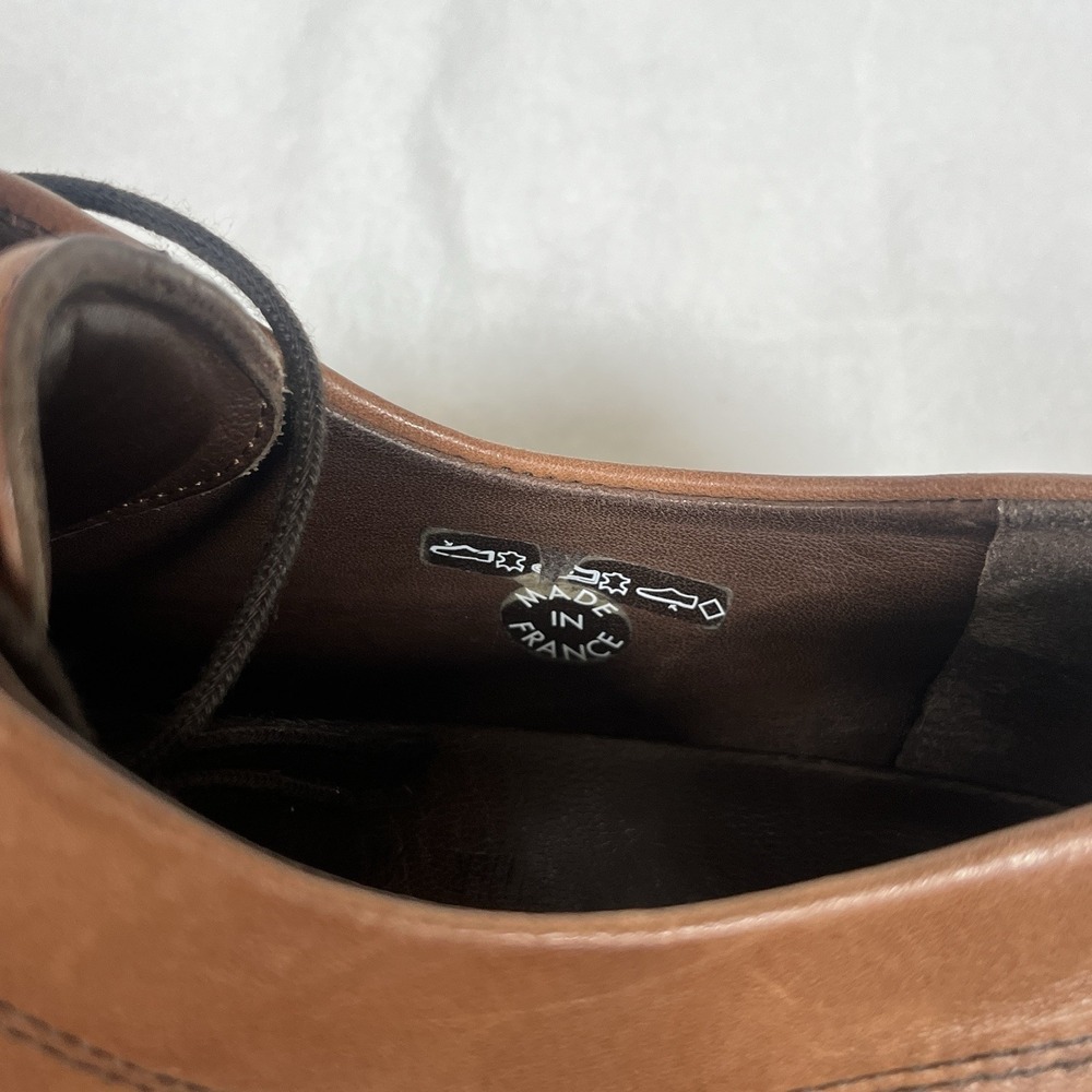 Mephisto Marlon Air Brown Goodyear Welt Pebbled Leather Oxford Shoes Men's Sz 10 - Picture 8 of 8